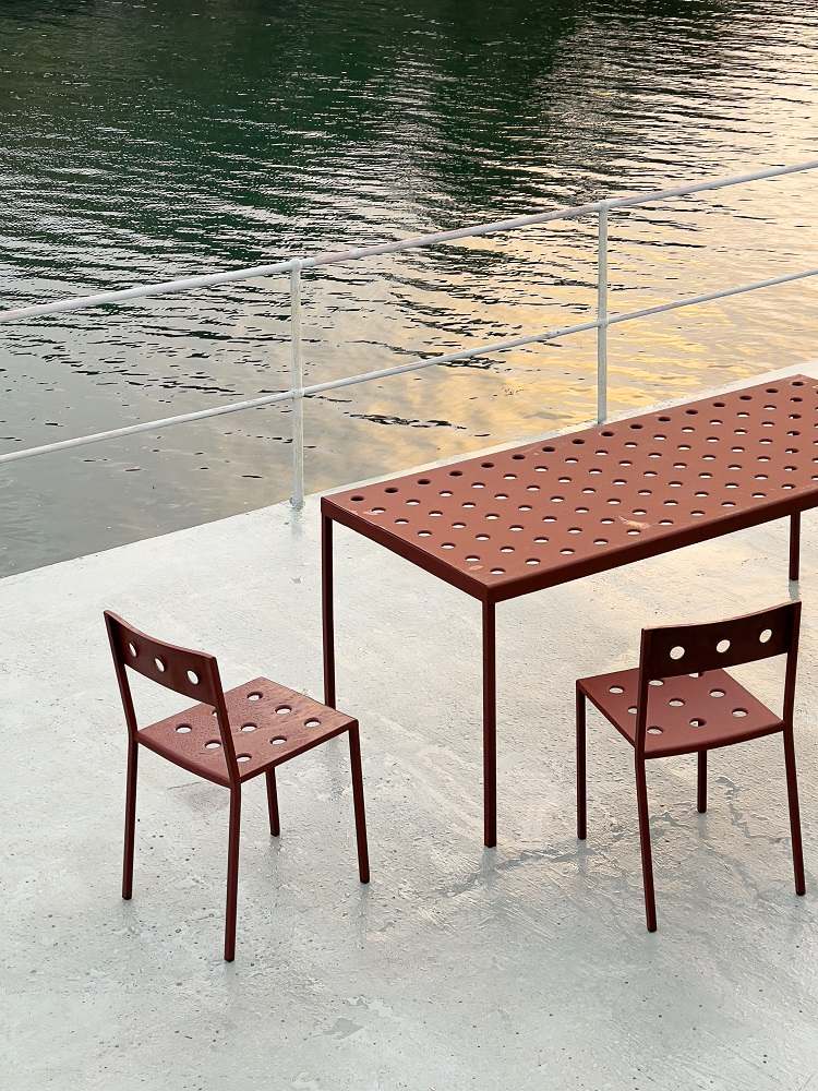 Balcony Outdoor Chair Hay Iron red HAY 9439511309000